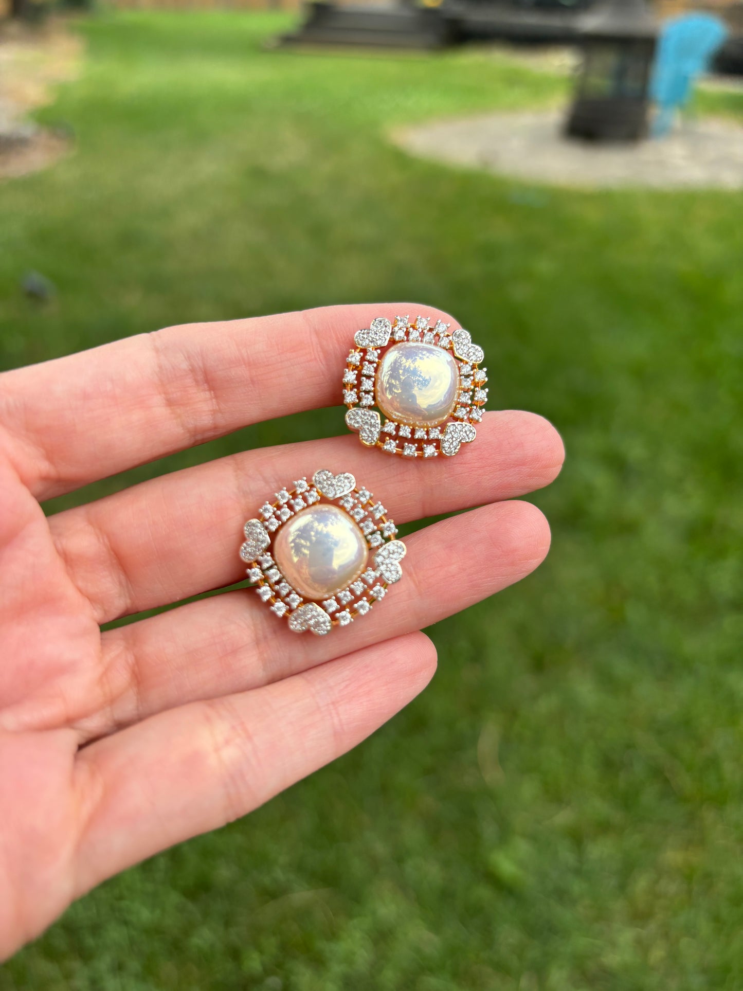 AD Pearl Studs