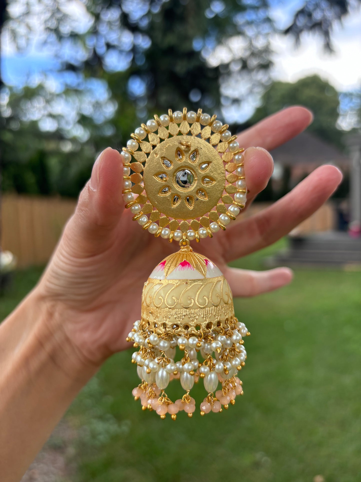 Meena Kundan Jhumkis