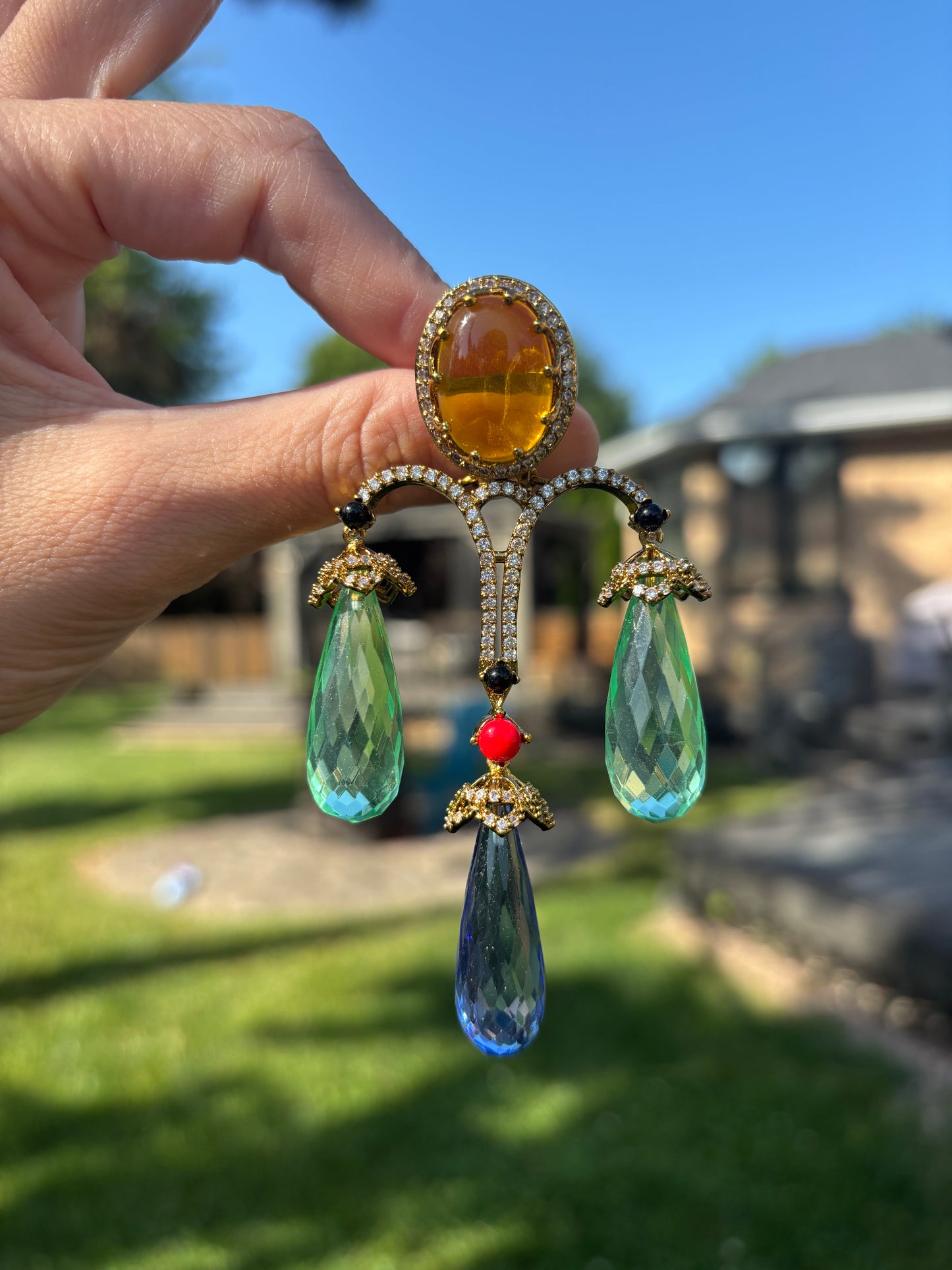Red Carpet Stone AD earrings