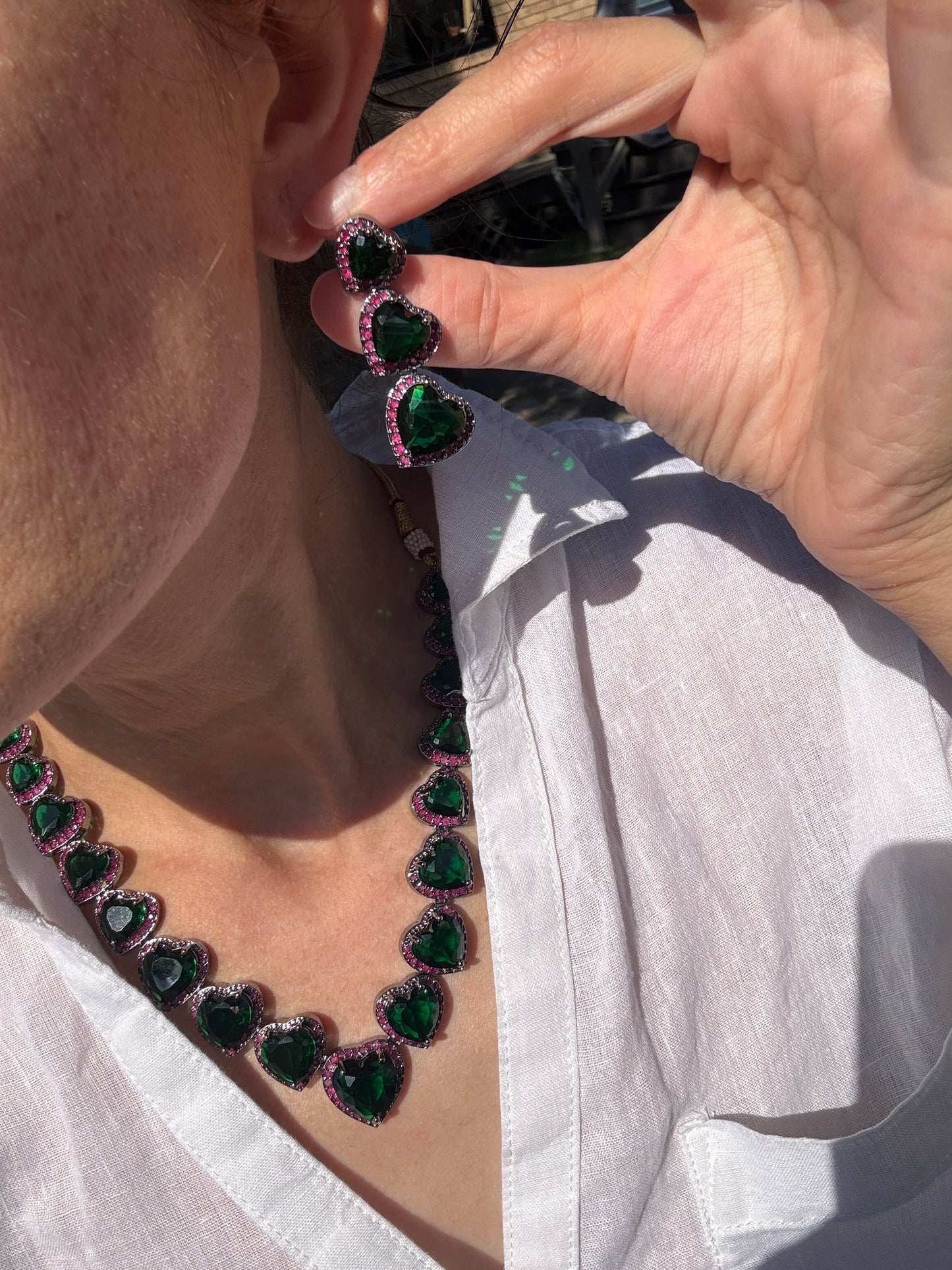 Emerald Ruby Hearts Designer Set