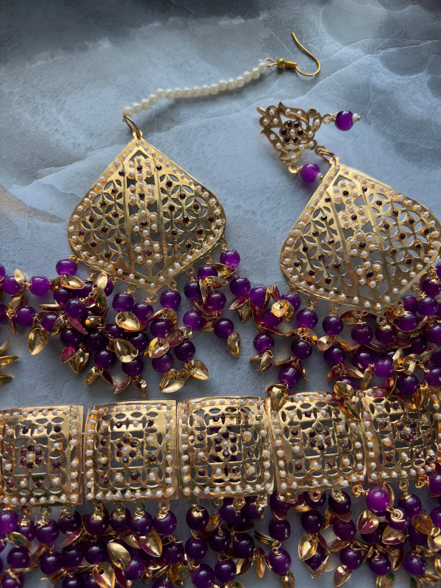 Red Pipal Patti Set