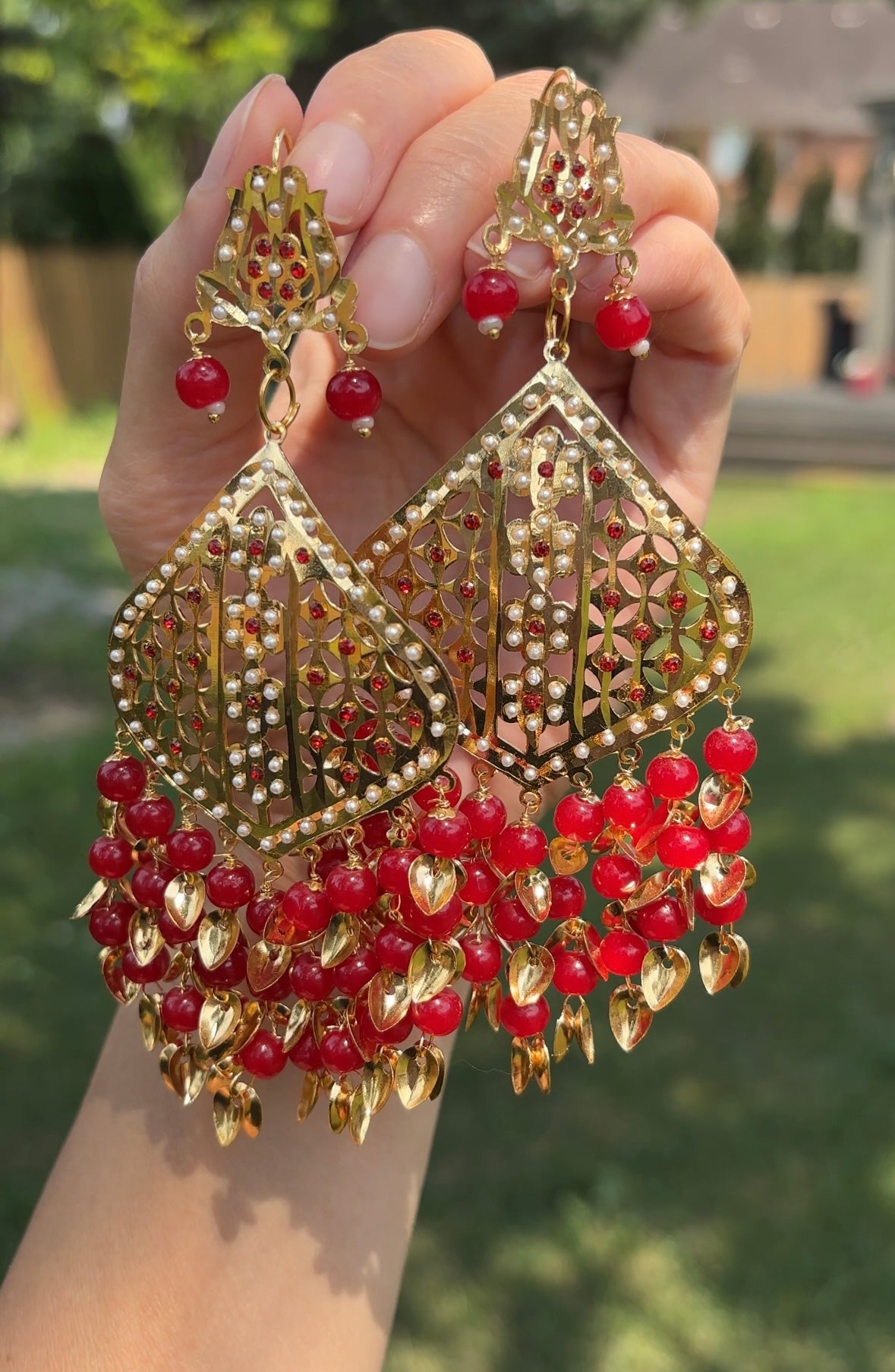 Red Pipal Patti Set