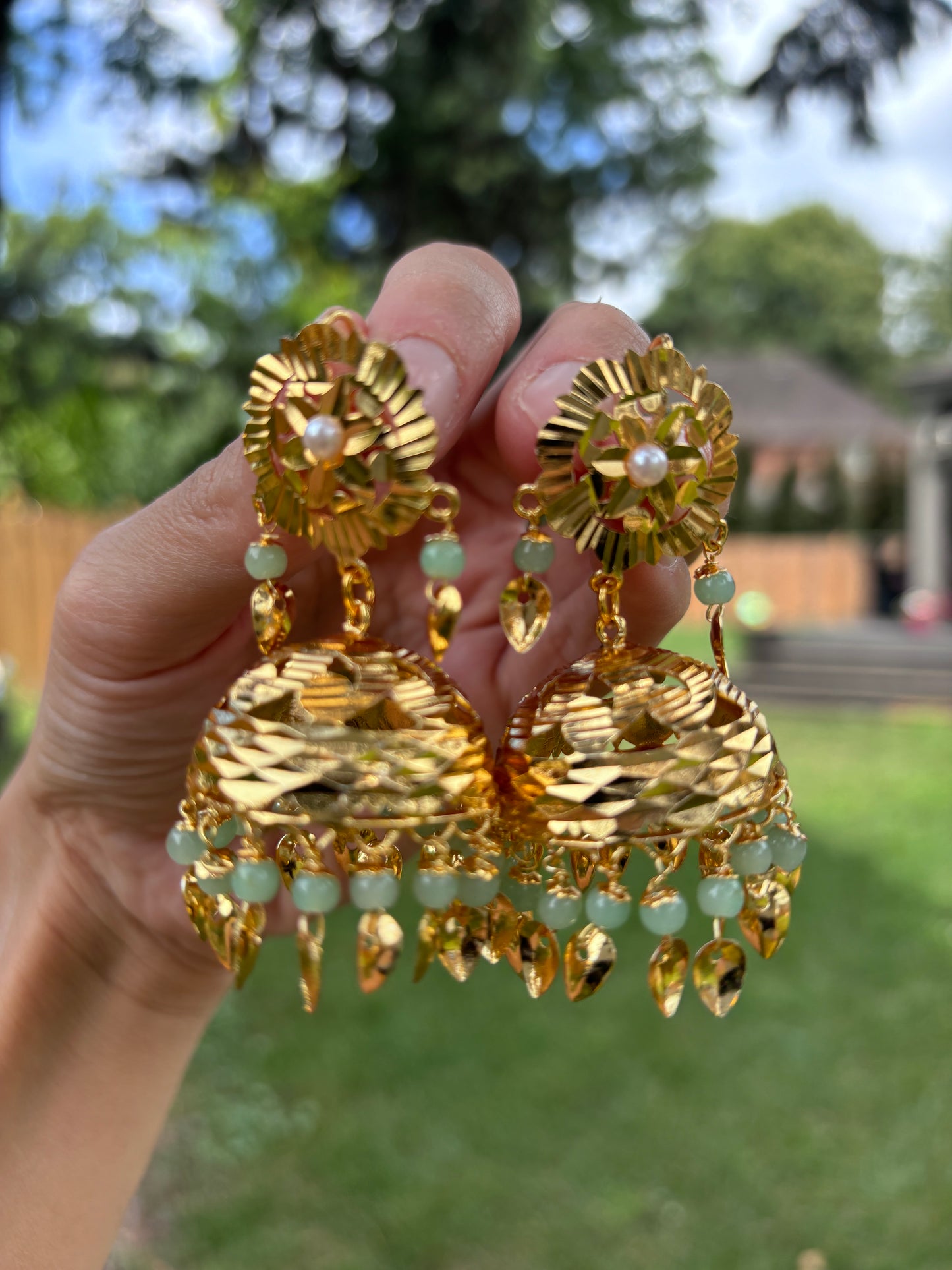 Pipal Patti Earrings Tikka Set