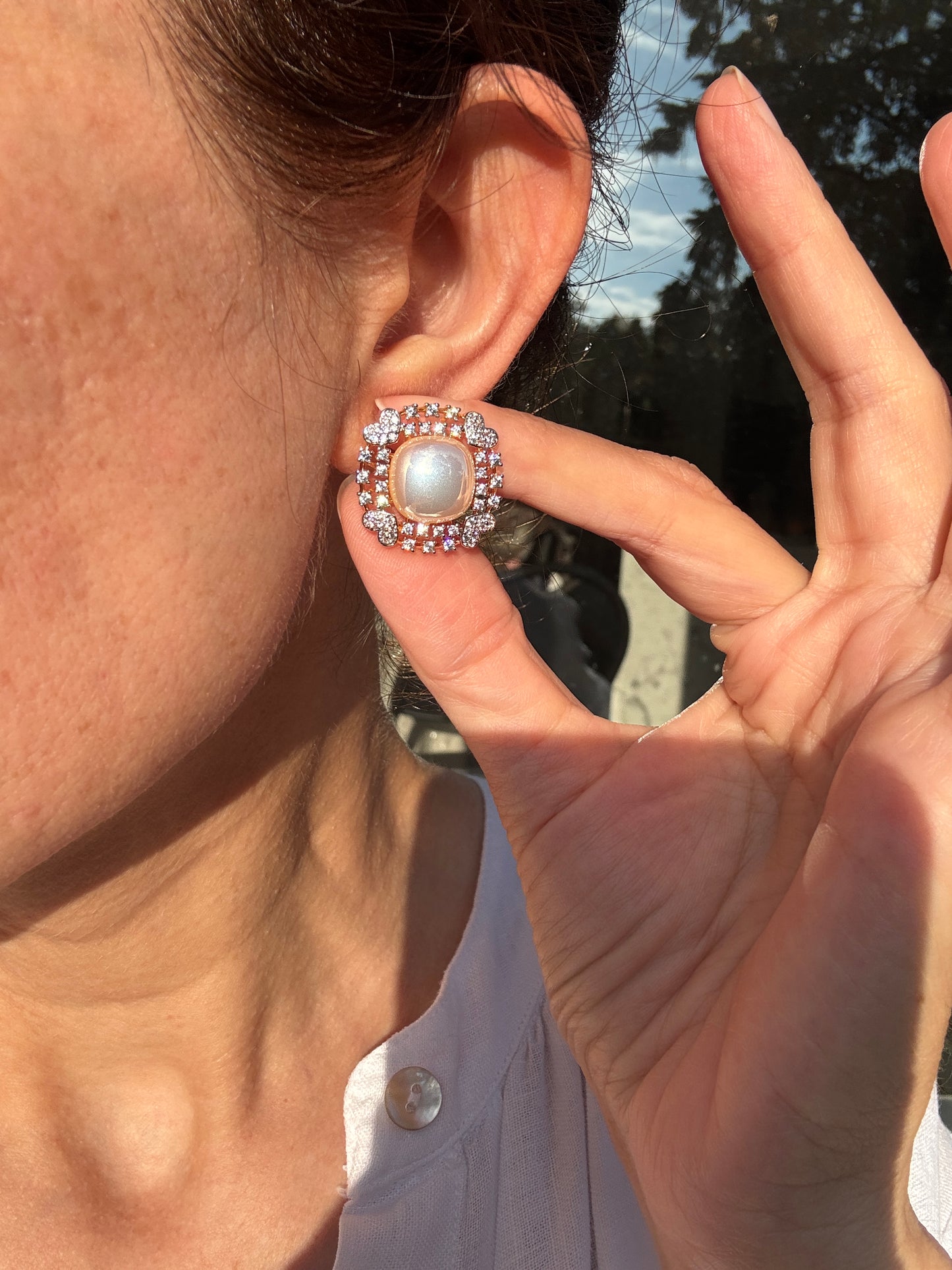 AD Pearl Studs