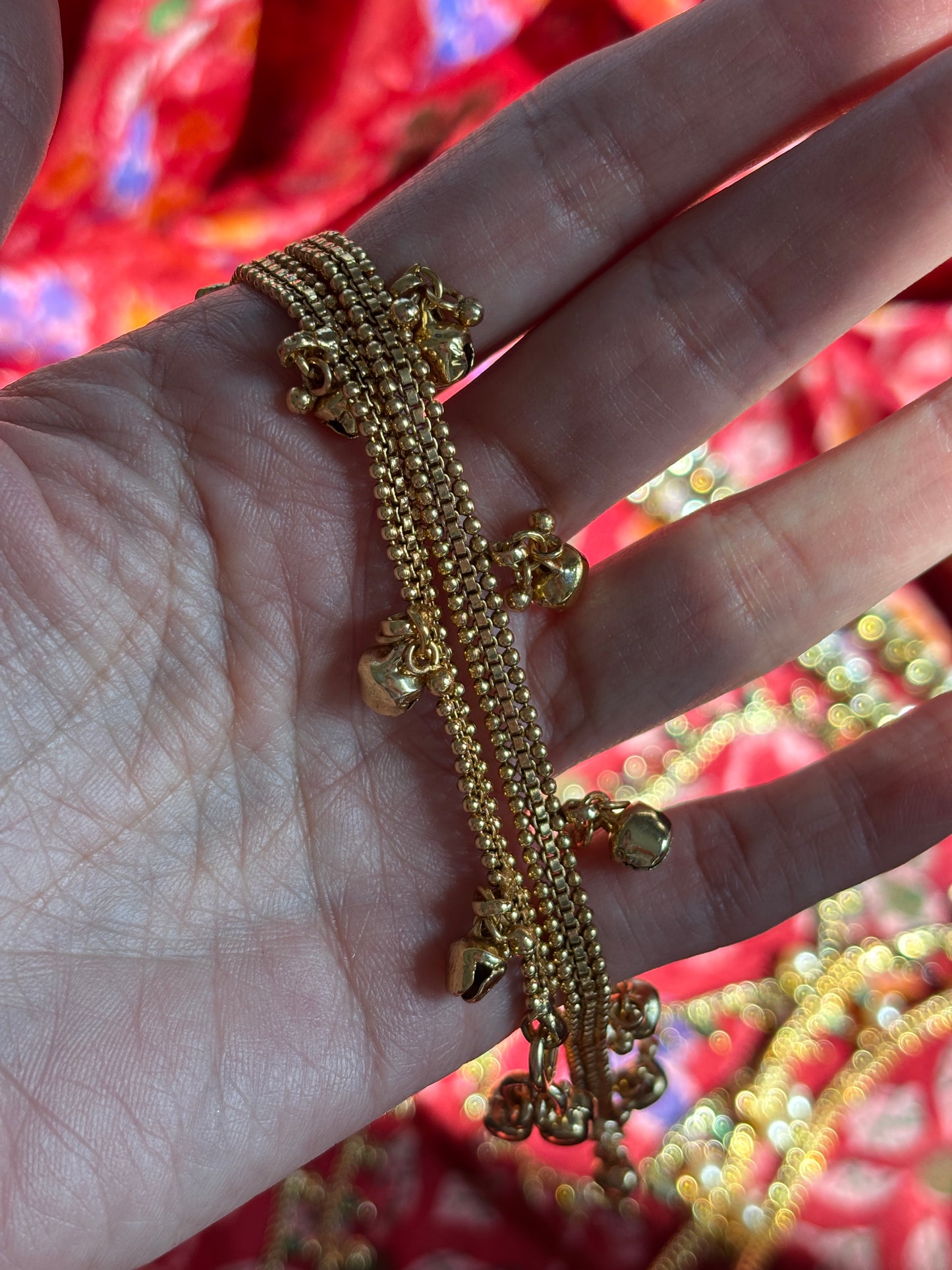 Gold Ghungroo Anklets