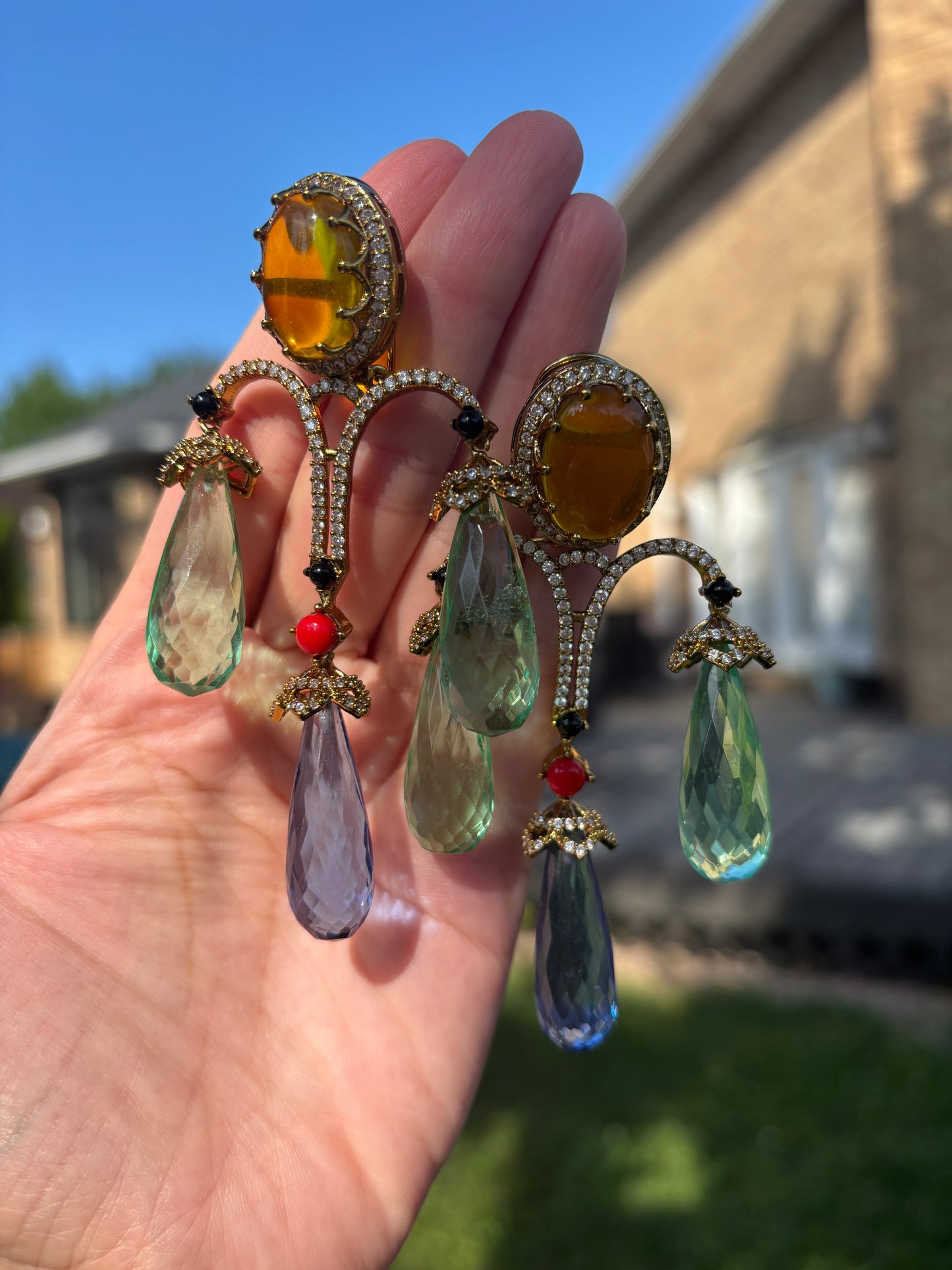 Red Carpet Stone AD earrings