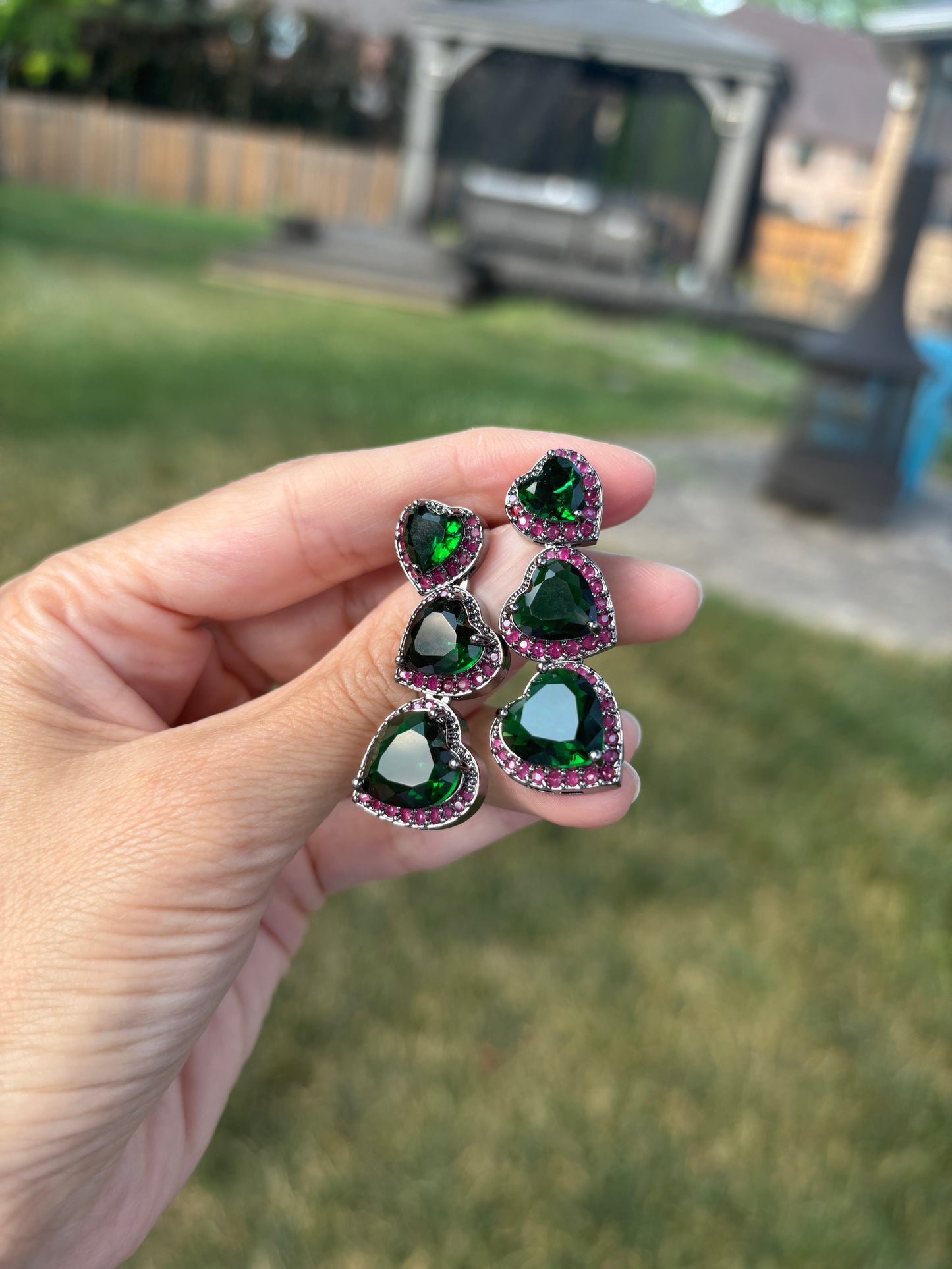 Emerald Ruby Hearts Designer Set