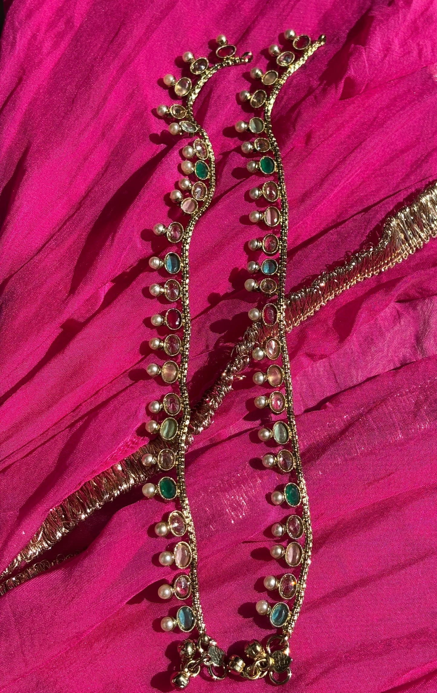 Polki Multicolor Anklets