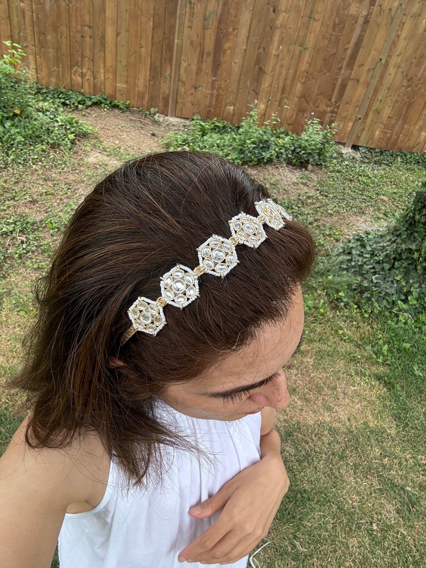 Kundan Hairband - Hair Accessories Online | Begum’s Gems