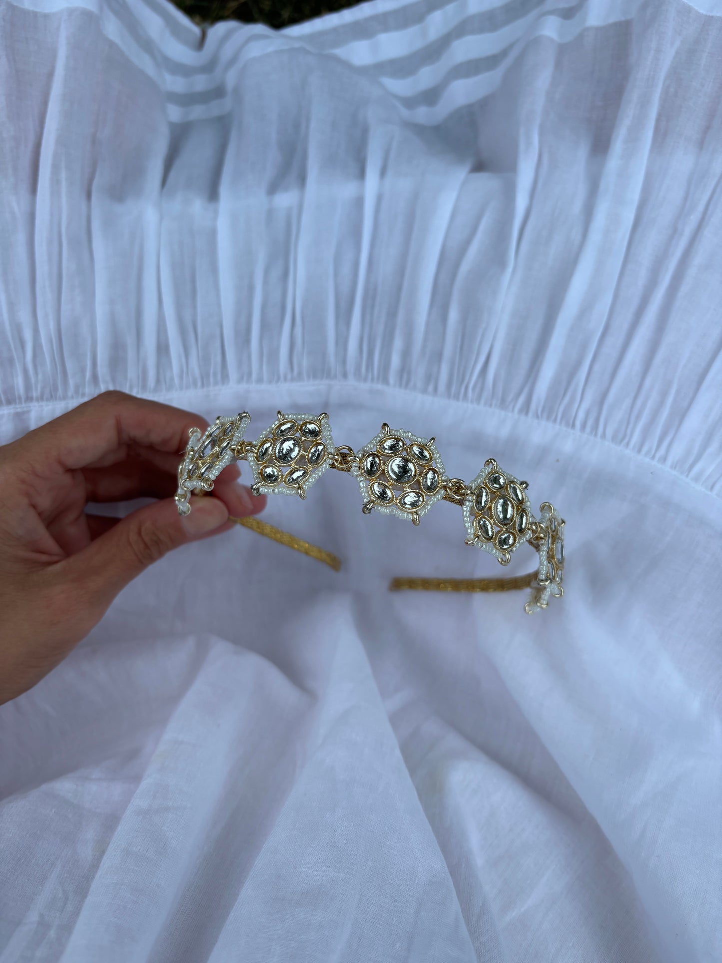 Kundan Hairband - Hair Accessories Online | Begum’s Gems