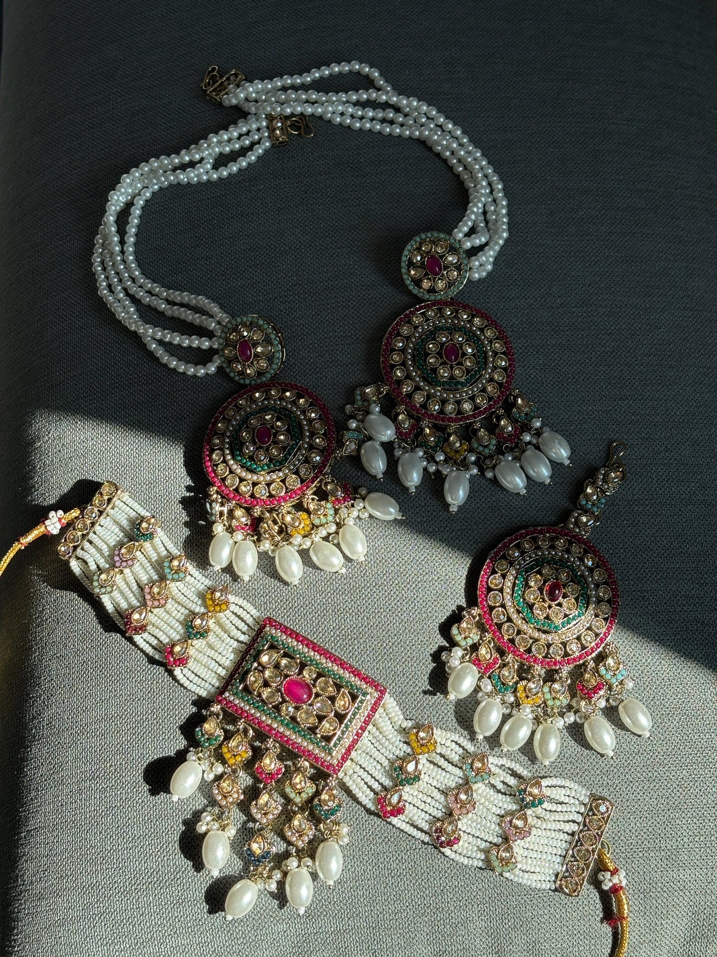 Pakistani Pearl Stone Set