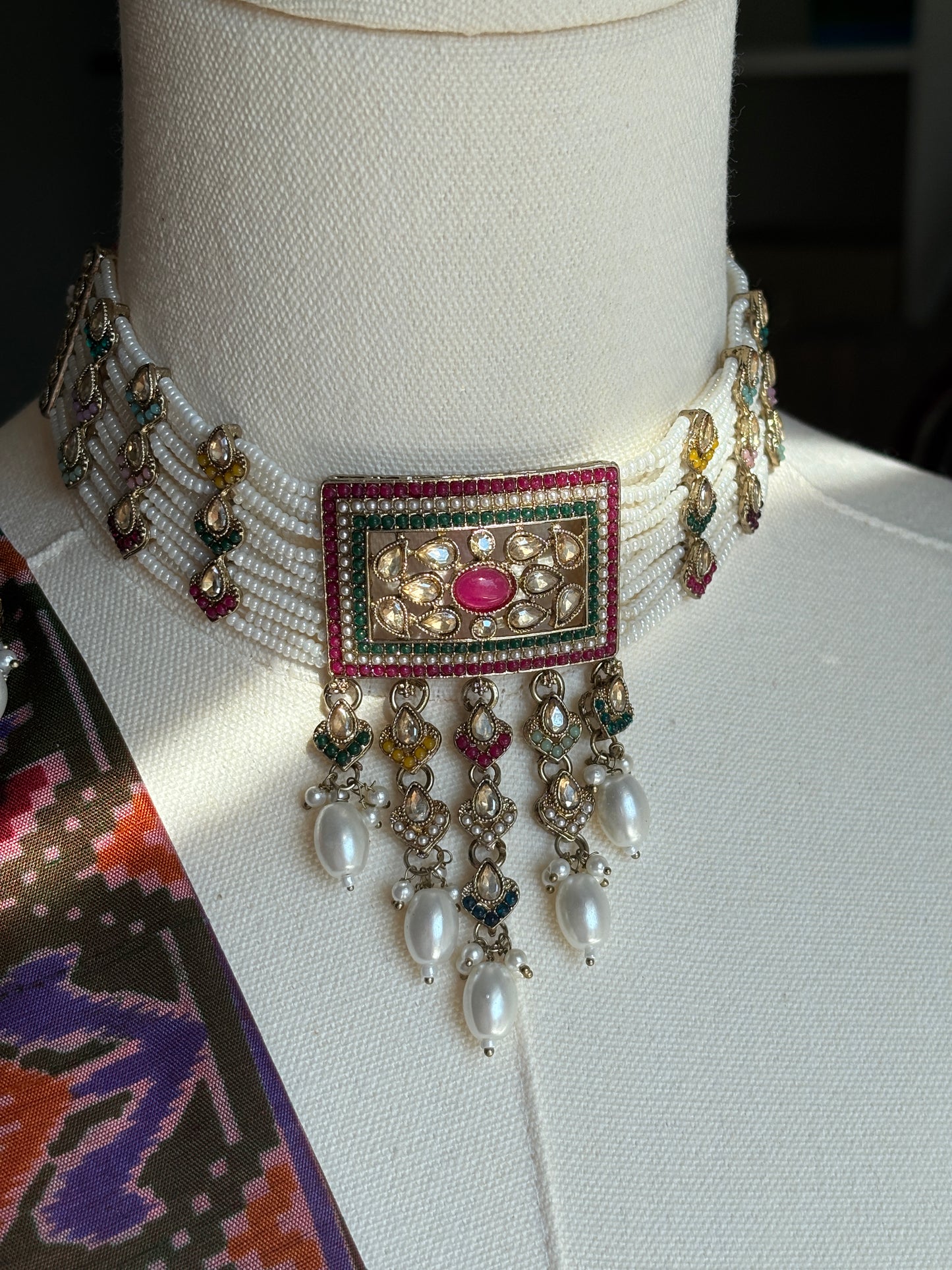 Pakistani Pearl Stone Set