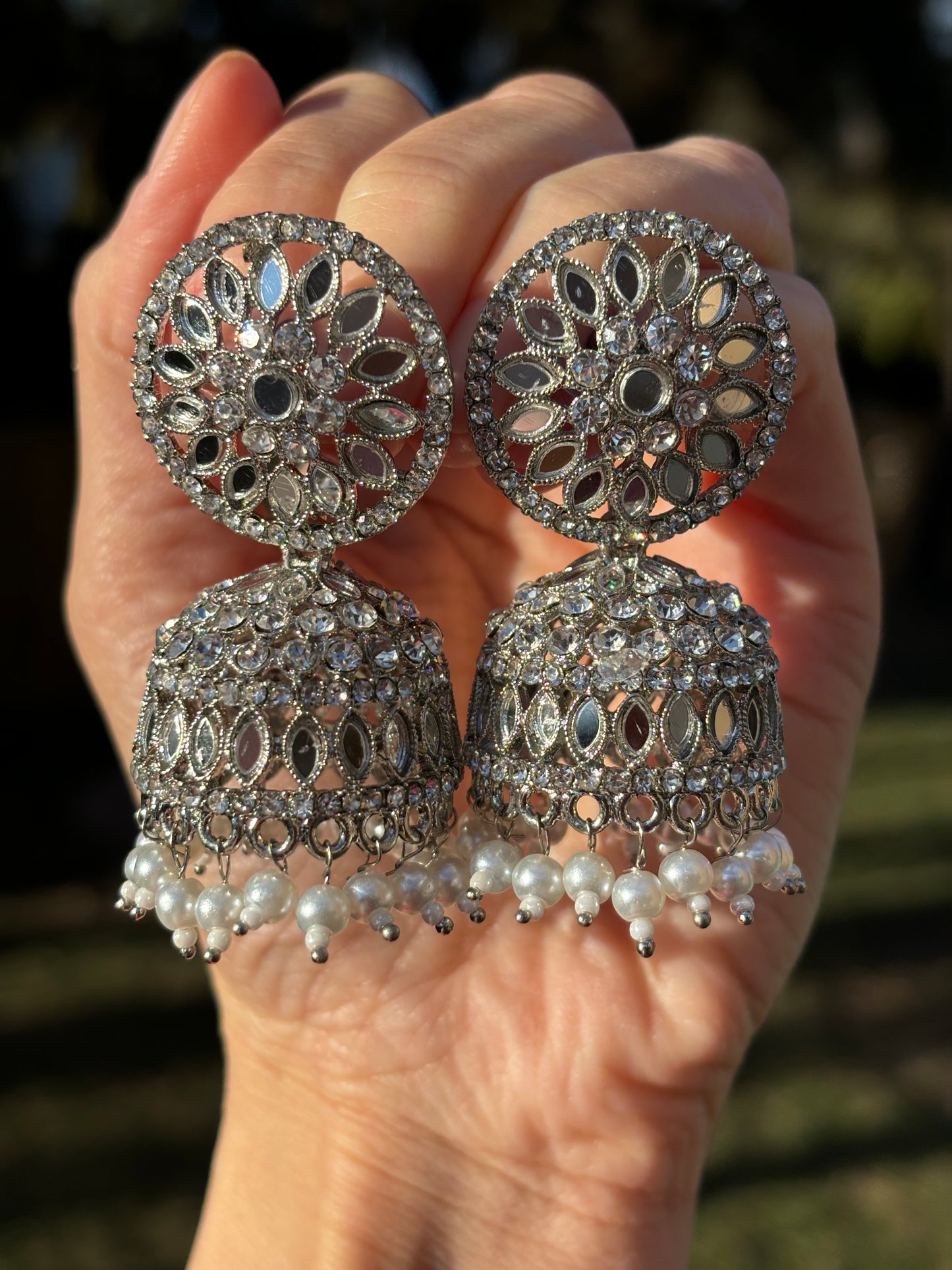 Polki Jhumki & Tikka Set