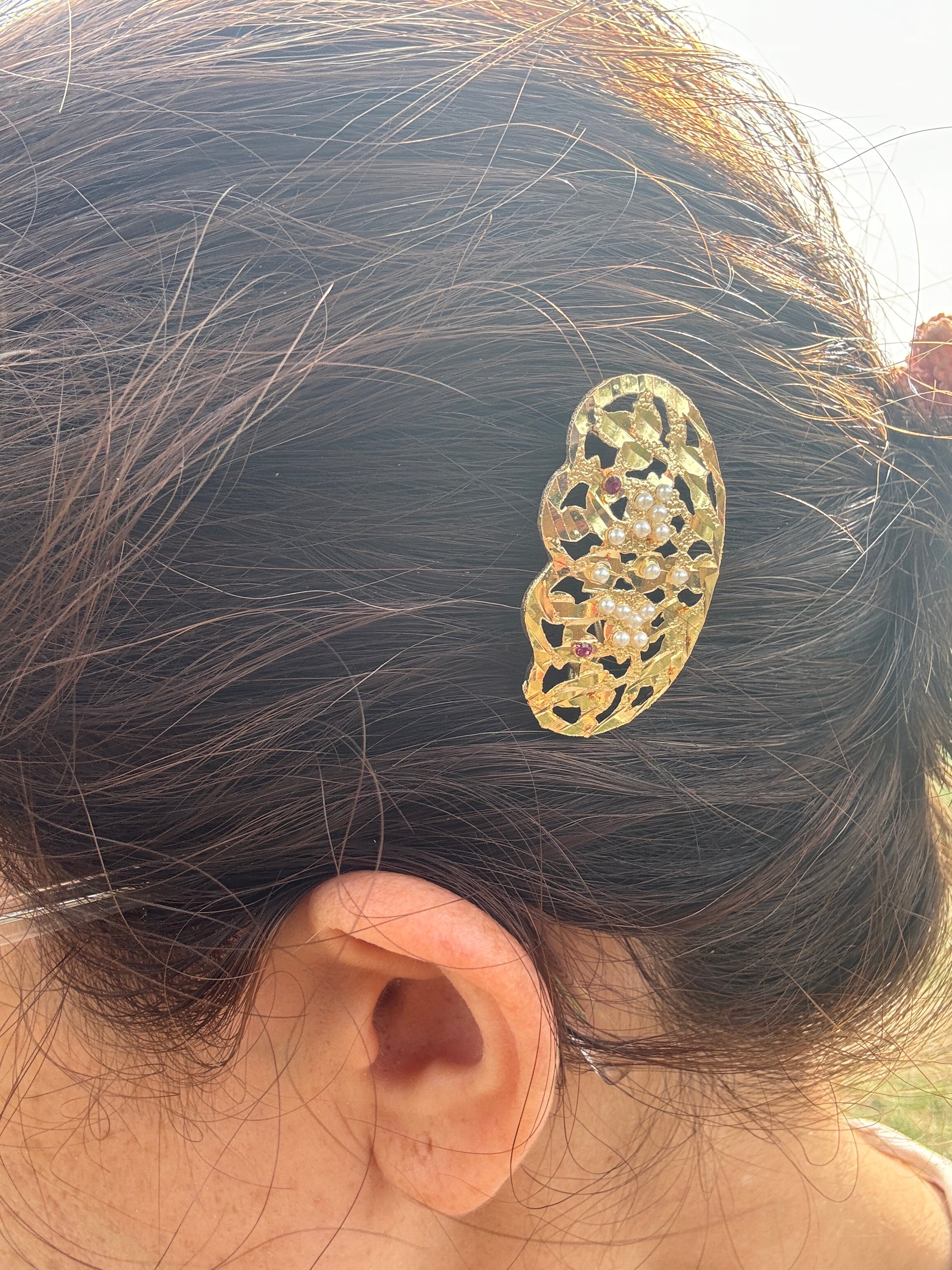 Shop Jadau Hair Clips - Hair Accessories Online | Begum’s Gems