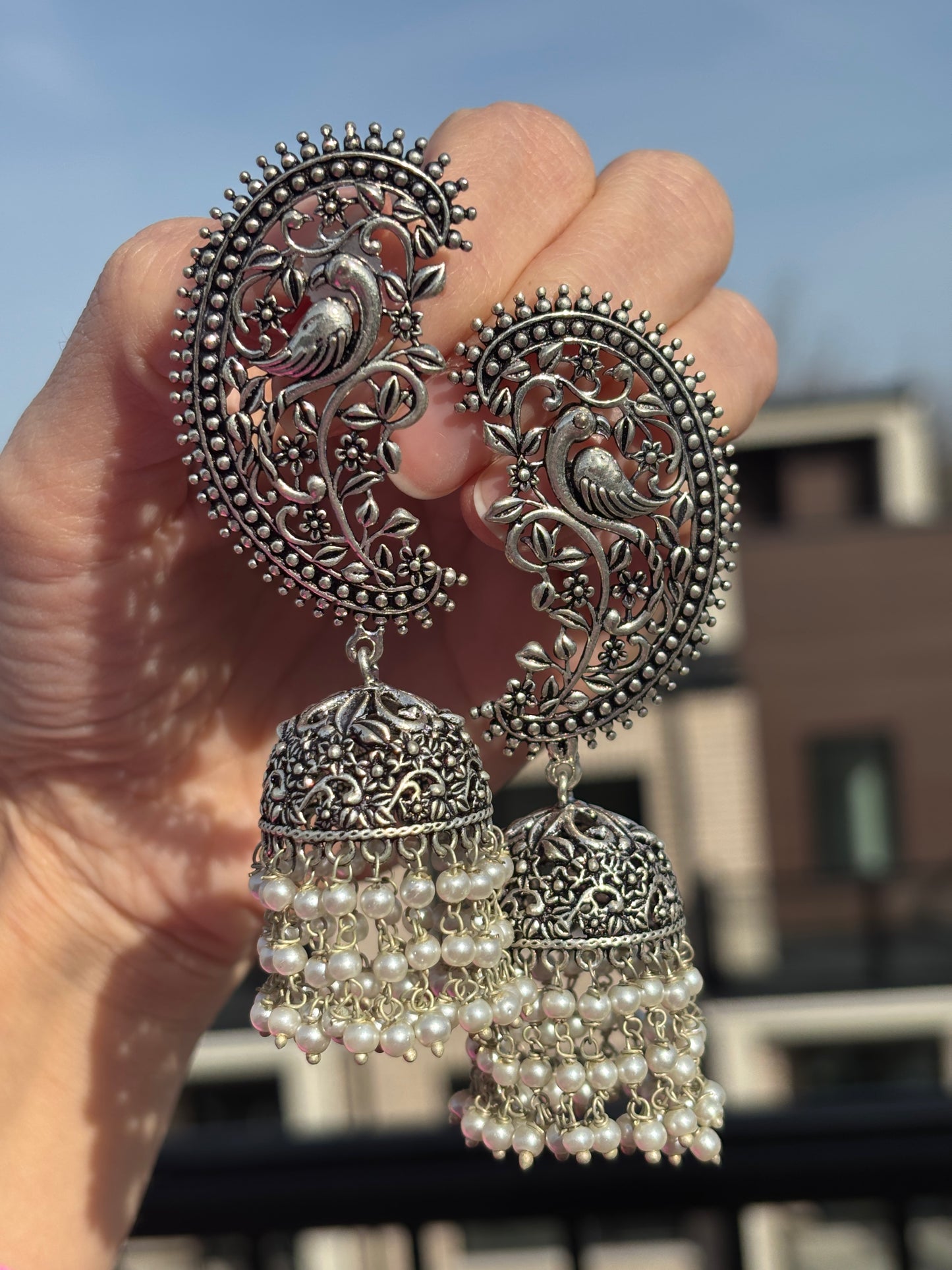 German Silver Danglers
